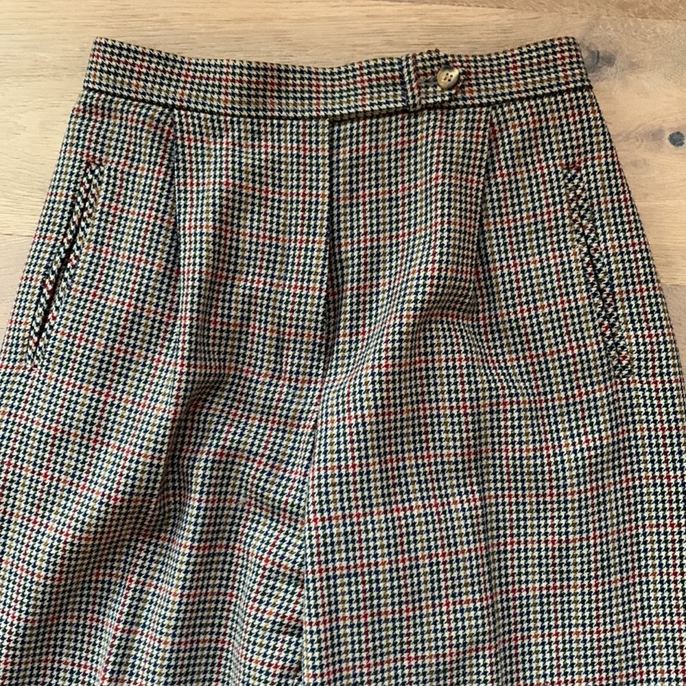 Vintage Pendleton high waisted houndstooth 100% wool slacks